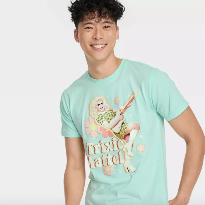 trixie mattel light blue t-shirt