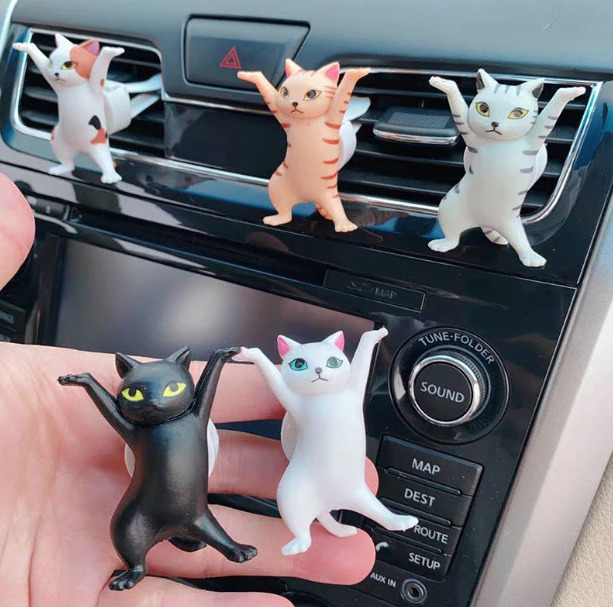 sassy posing cat air freshener
